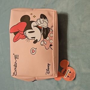 Disney 🎁  Mickey & Minnie The Creme Shop Pink Makeup Bag BNWT